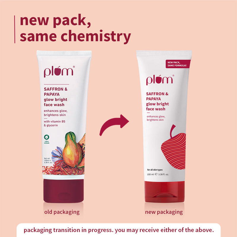 Saffron & Papaya Glow Bright Face Wash