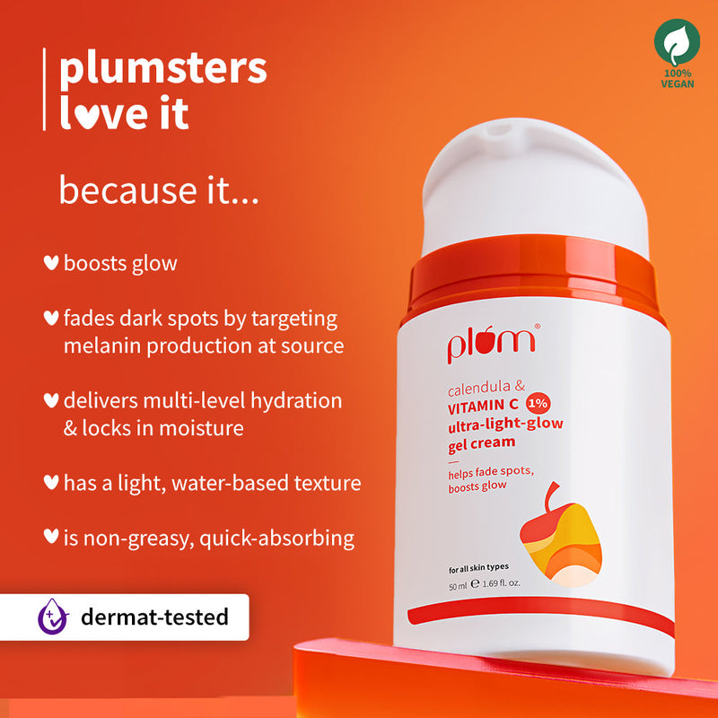 1% Vitamin C Ultra-Light-Glow Boosting Gel Cream with Alpha Arbutin