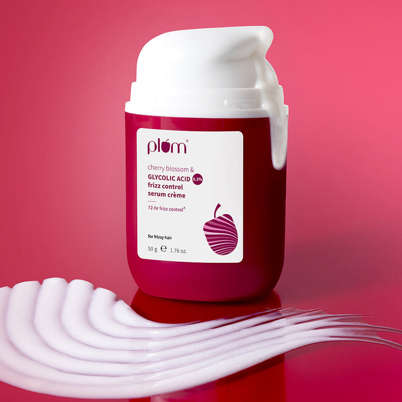 0.3% Glycolic Acid & Cherry Blossom Frizz Control Serum Creme
