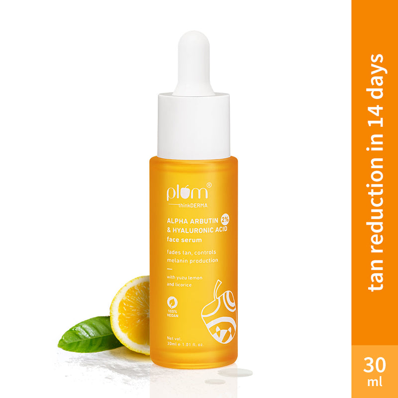 2% Alpha Arbutin & Hyaluronic Acid Tan Fading Face Serum**