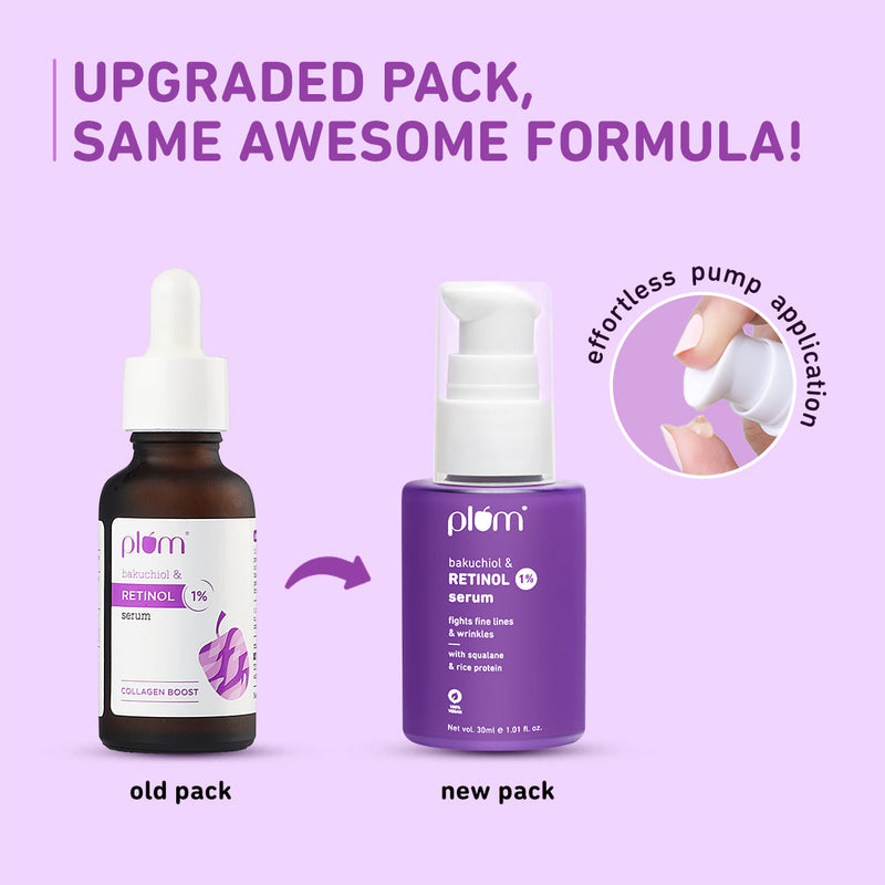 1% Retinol Serum for Face with Bakuchiol