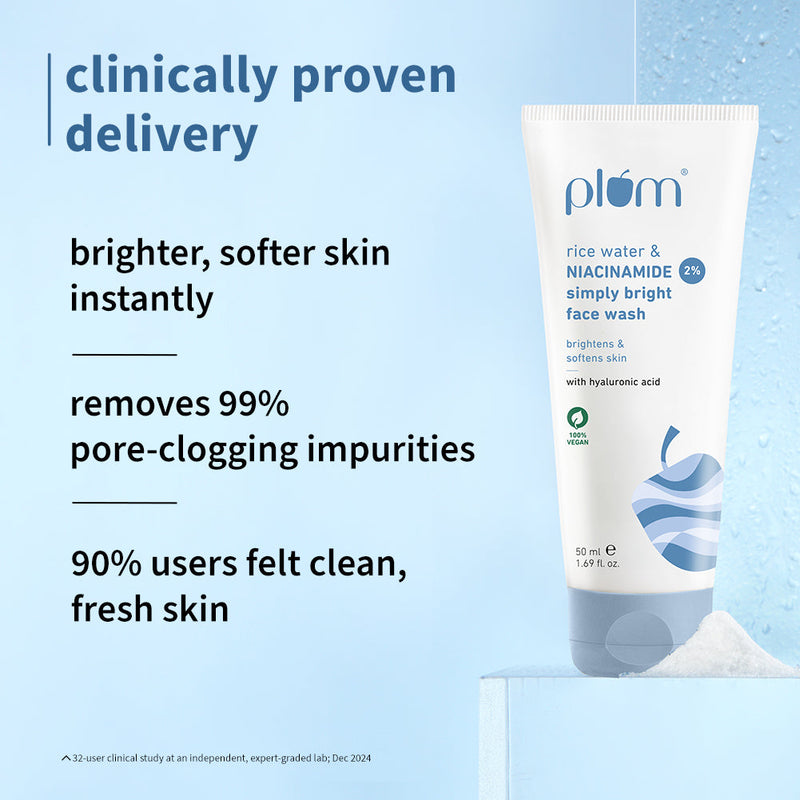 2% Niacinamide & Rice Water Simply Bright Face Wash (50 ml)