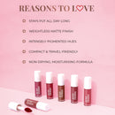 Deeps And Reds: Herb Enriched Matte Liquid Lipstick Kit- Set of 5  - Clearance
