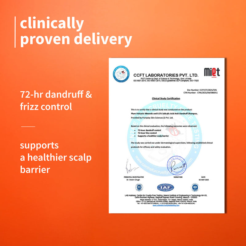 Anti-Dandruff Shampoo with Volcanic Minerals & 0.5% Salicylic Acid