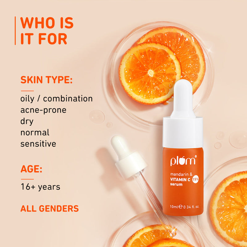 15% Vitamin C Face Serum with Mandarin | 10ml| Mini **