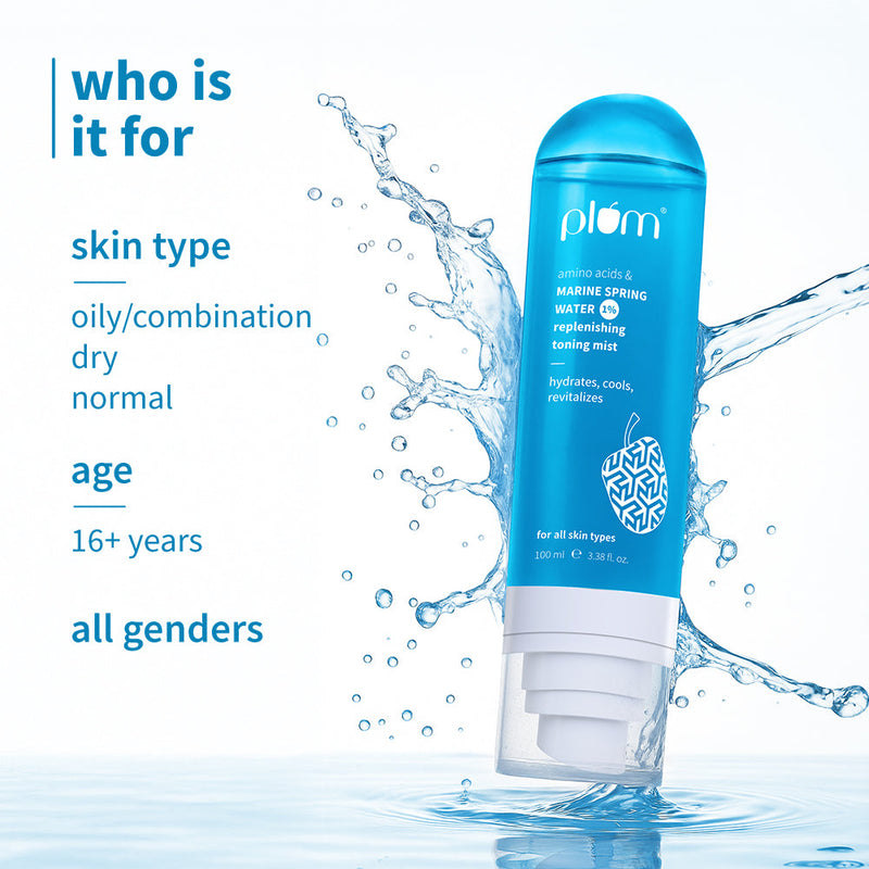 1% Marine Spring Water Replenishing Toning Mist Spray with Amino Acids
