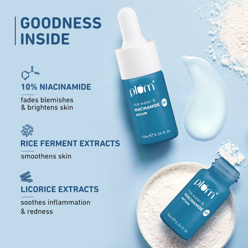 10% Niacinamide Face Serum with Rice Water | 10ml | Full-size**