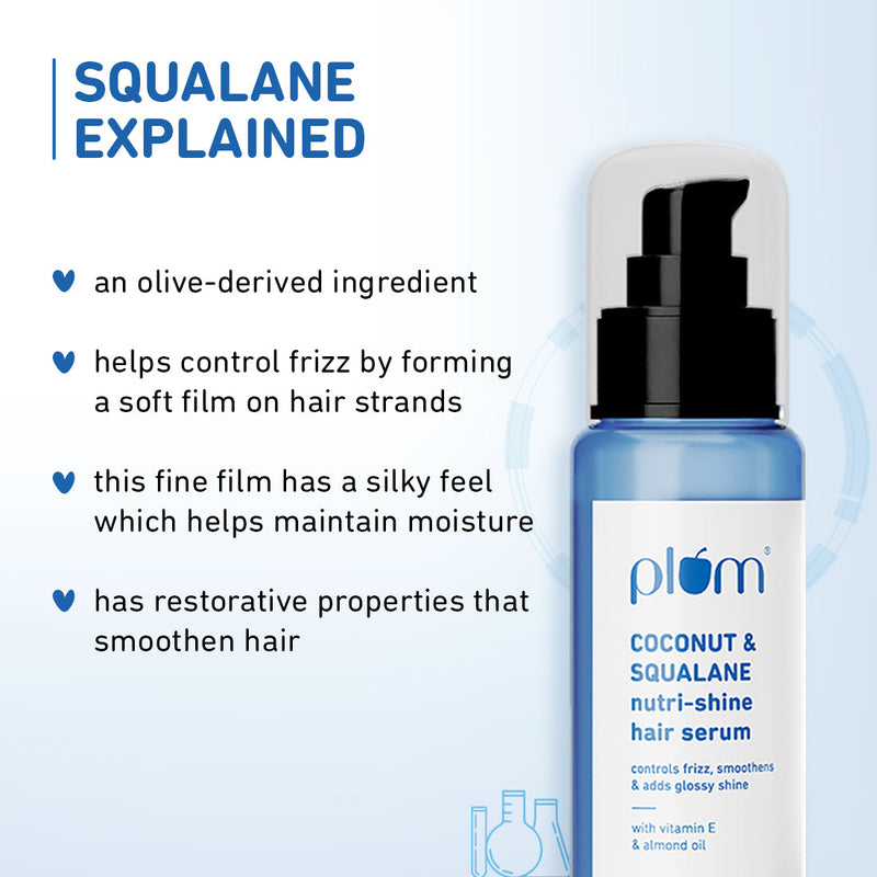 Coconut & Squalane Hair Serum for Soft, Shiny Hair**