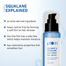 Coconut & Squalane Hair Serum for Soft, Shiny Hair