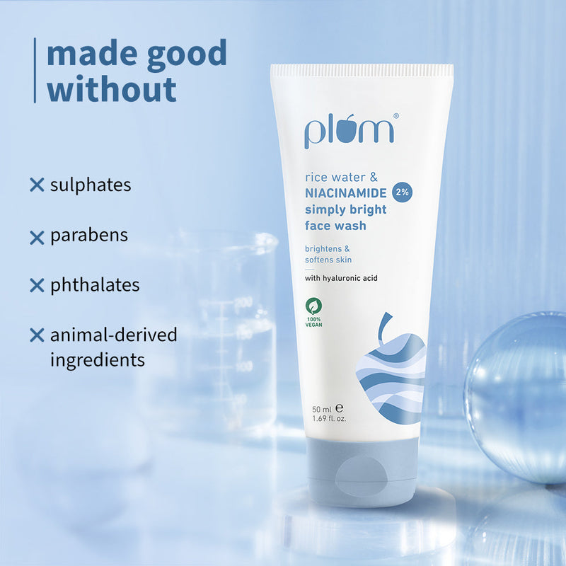 2% Niacinamide & Rice Water Simply Bright Face Wash (50 ml)