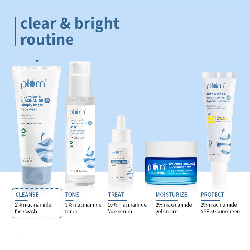 2% Niacinamide & Rice Water Simply Bright Face Wash (50 ml)