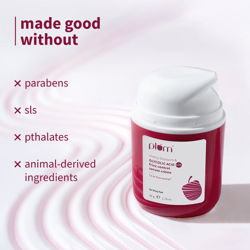 0.3% Glycolic Acid & Cherry Blossom Frizz Control Serum Creme