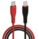 HUE X - Type C To Type C 60W 1M, Black+Red