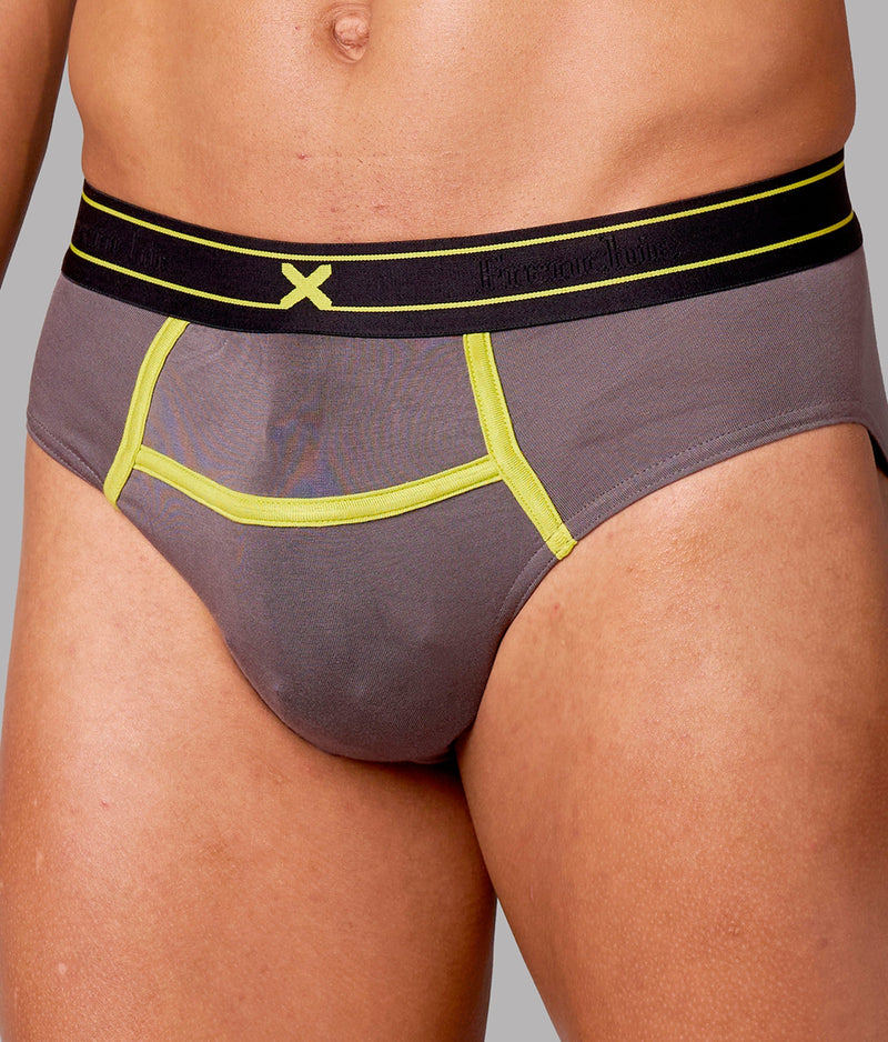 X-Rizz Castel Rock Grey Micro Modal Briefs