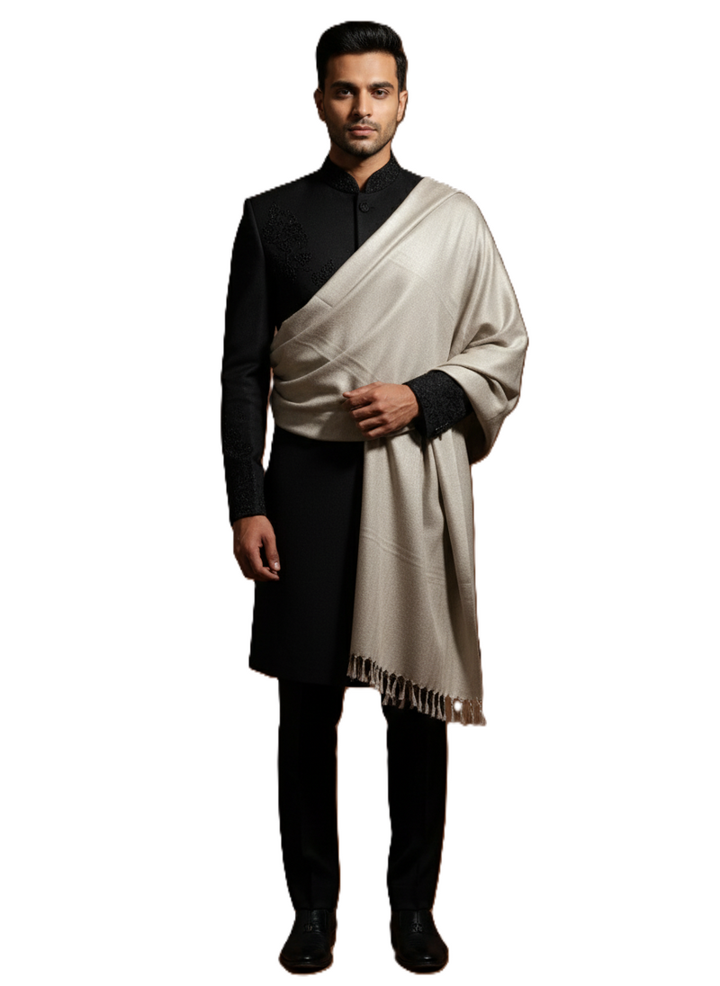 KRITI Woolen Plain Lohi Beige Color For Male