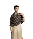 KRITI Woolen Check Design Lohi Brown Color For Male