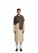 KRITI Woolen Check Design Lohi Brown Color For Male