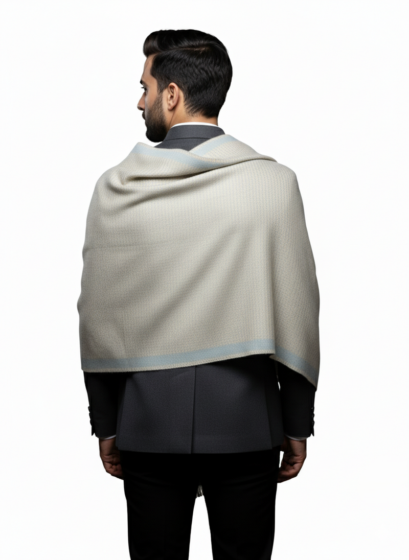 KRITI Woolen Plain Lohi Cream Grey For Male