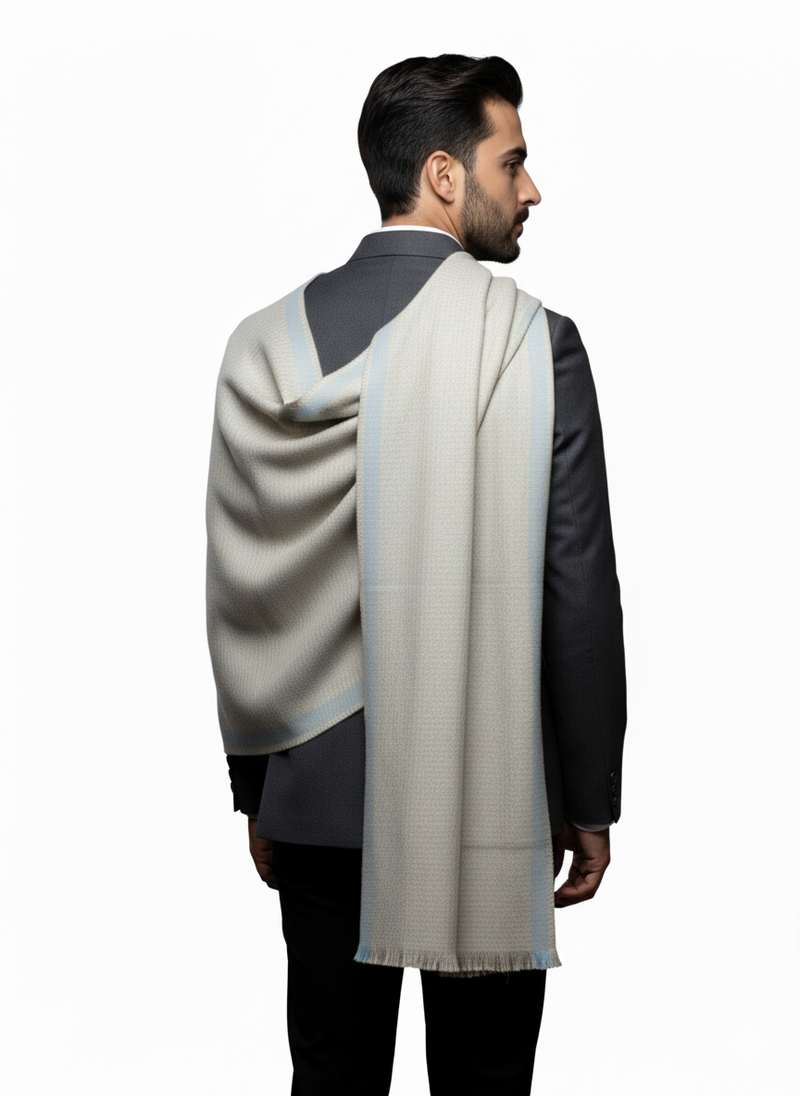 KRITI Woolen Plain Lohi Cream Grey For Male