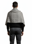 KRITI Woolen Check Pattern Lohi Black and White Color For Male