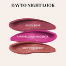 Just Herbs Full-Size Herb Enriched Matte Liquid Lipstick Kit - Day To Night Look