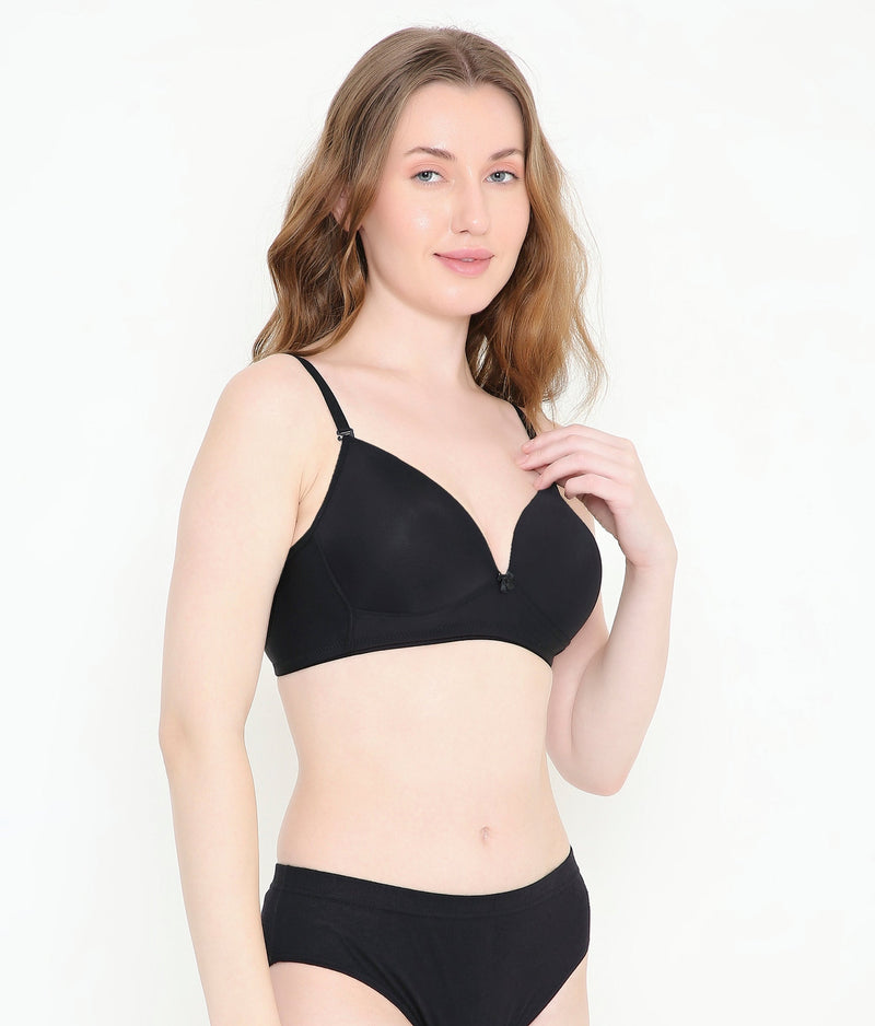 Deep Neck Super Soft T-Shirt Bra | Padded | Stretchable