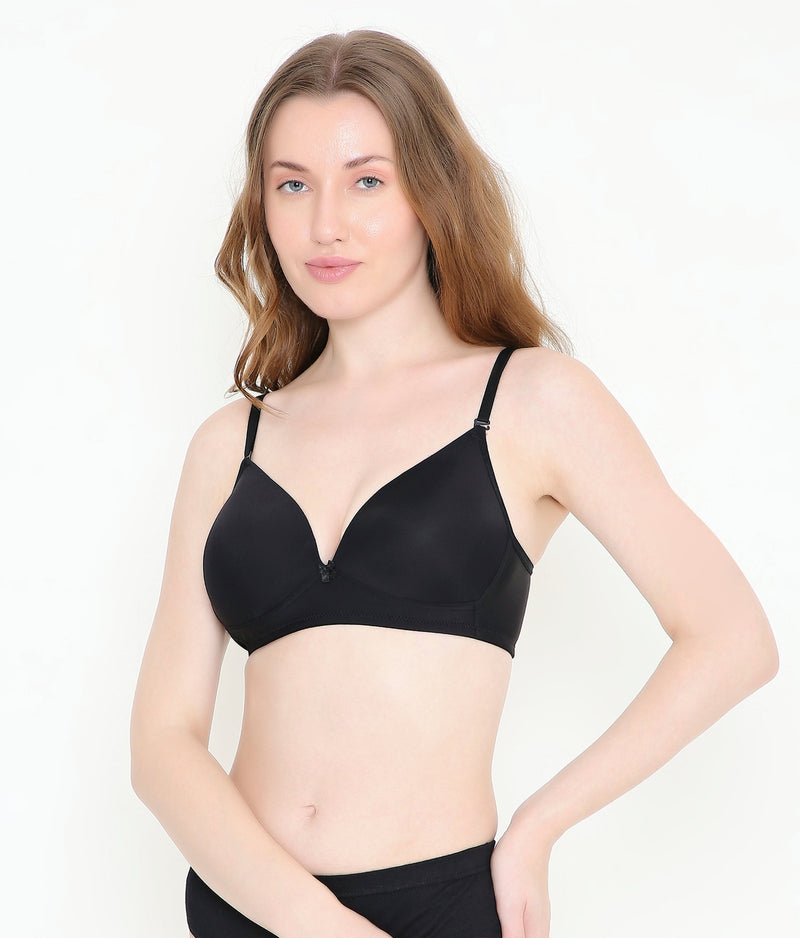Deep Neck Super Soft T-Shirt Bra | Padded | Stretchable