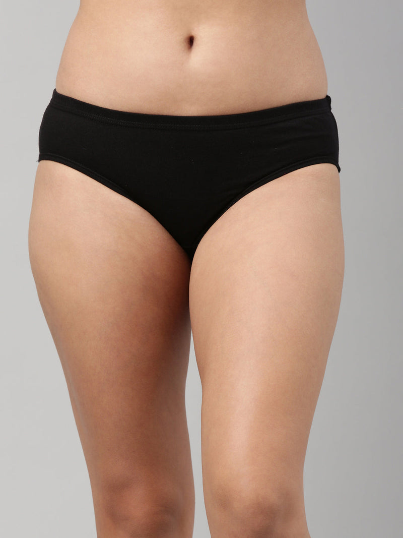 Amelie 101 Solid Soft Cotton Hipster Panty for Women - Assorted Colours AS03