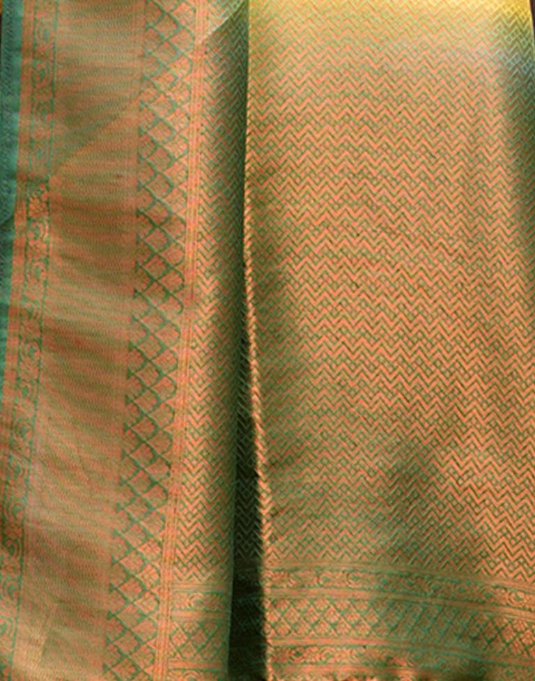 Yellow Silk Weaving Kanjivaram Saree