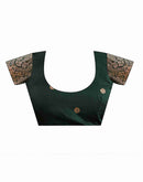 Yellow Silk Woven Saree