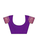 Wine Silk Woven Banarasi Saree