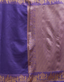 Purple Silk Woven Kanjivaram Saree