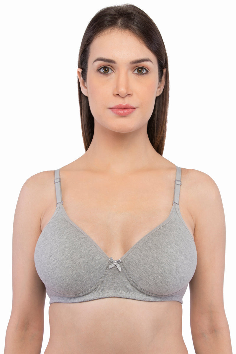 Women's Cotton Lightly-Padded Non-Wired Medium-Coverage T-Shirt Bra - Elle