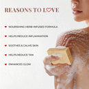 Skin Brightening Bathing Bar with Sandalwood and Turmeric
