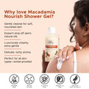 Macadamia Nourish Shower Gel | Cleanses gently, nourishes deeply