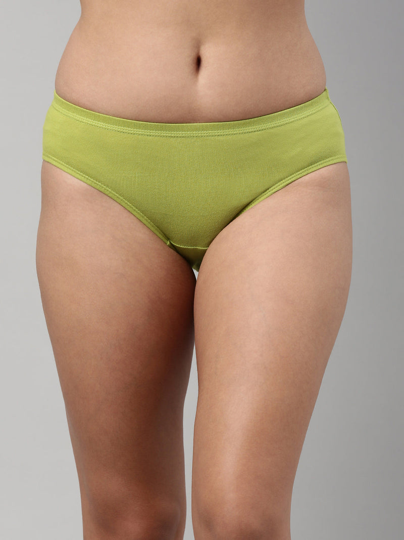 Amelie 101 Solid Soft Cotton Hipster Panty for Women - Assorted Colours AS02