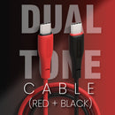 HUE X - Type C To Type C 60W 1M, Black+Red