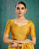 Yellow Silk Woven Kanjivaram Saree