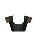 Beige Silk Blend Woven Saree