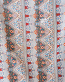 Grey Silk Blend Printed Saree