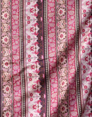 Brown Silk Blend Printed Saree