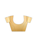 Yellow Silk Blend Woven Banarasi Saree