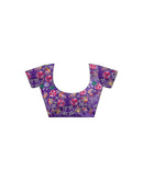 Violet Georgette Sequence Bandhani Saree