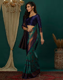 Green Silk Woven Banarasi Saree