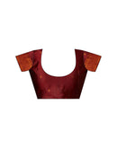 Beige Silk Woven Saree