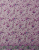 Lavender Cotton Blend Printed Saree