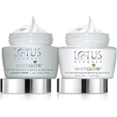 Lotus Herbals Whiteglow Gel Cream 60g, Nourishing Night Cream 60g, Set of 2