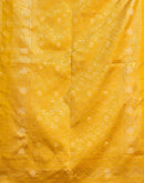 Yellow Silk Woven Banarasi Saree