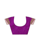 Wine Silk Woven Banarasi Saree