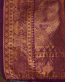 Grey Silk Woven Banarasi Saree